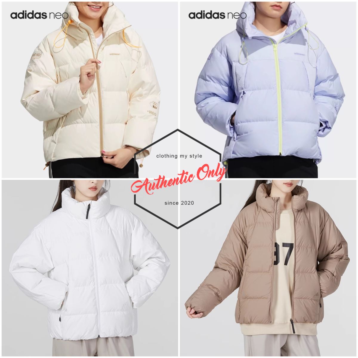 [Authentic Only] Áo Khoác Adidas Nữ Cổ Đứng 