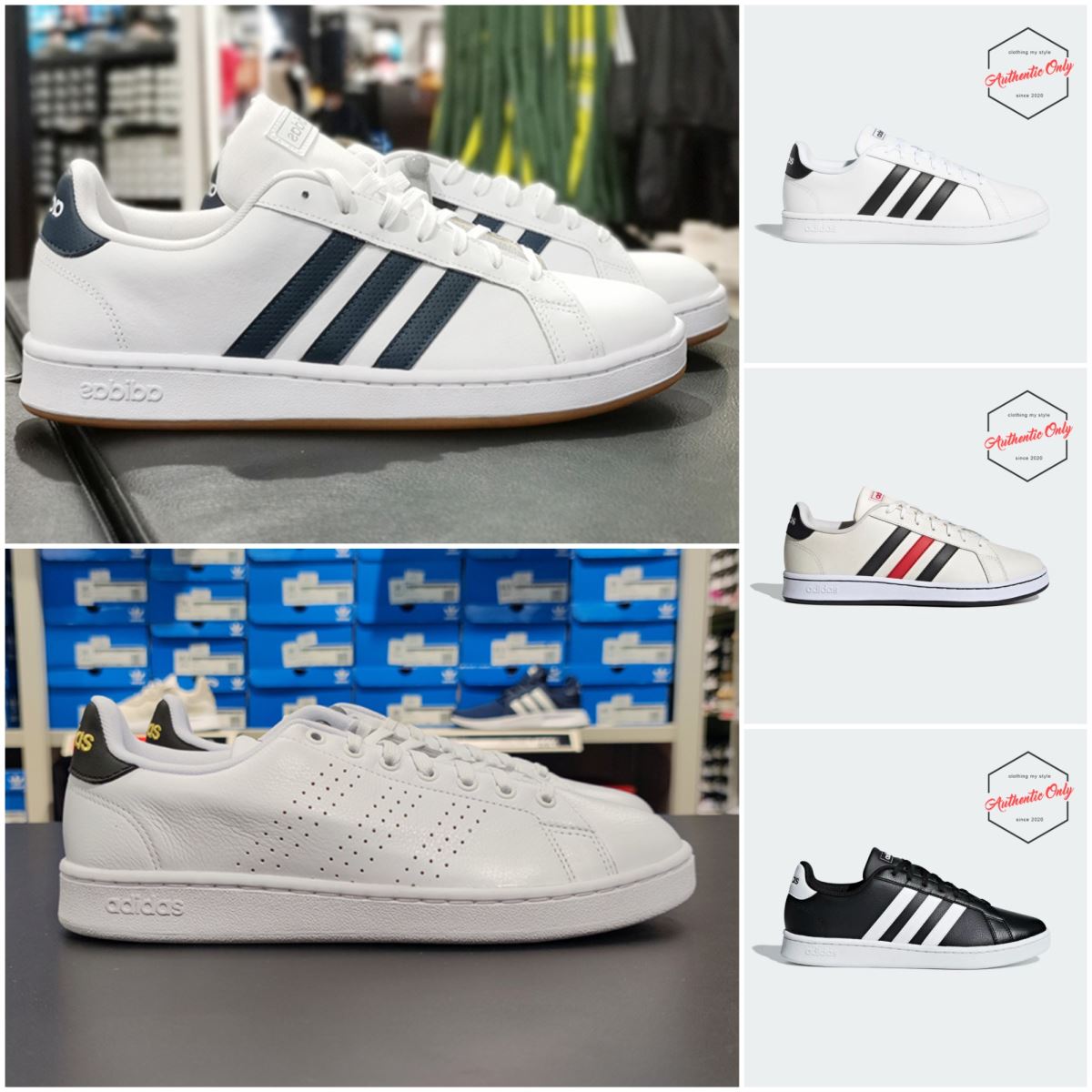 [Authentic Only] GIày ADIDAS GRAND COURT Chính Hãng - FY8209,F36392,FY8196