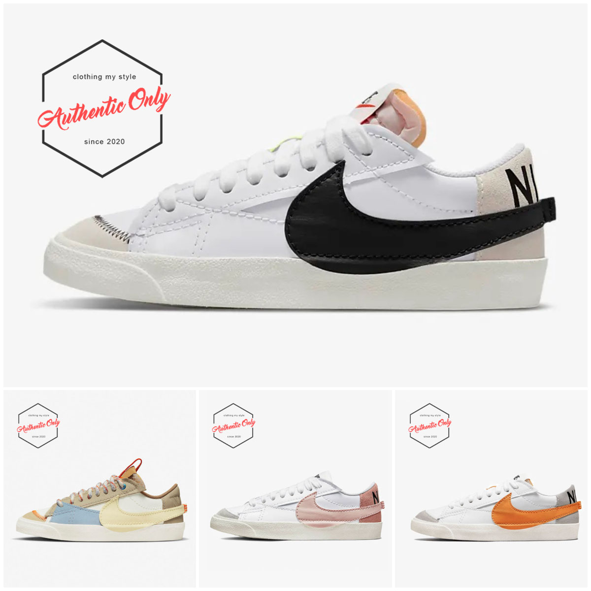 [Authentic Only] Giày Nike Blazer Low Jumbo ‘White Black’ Chính Hãng - DN2158-101